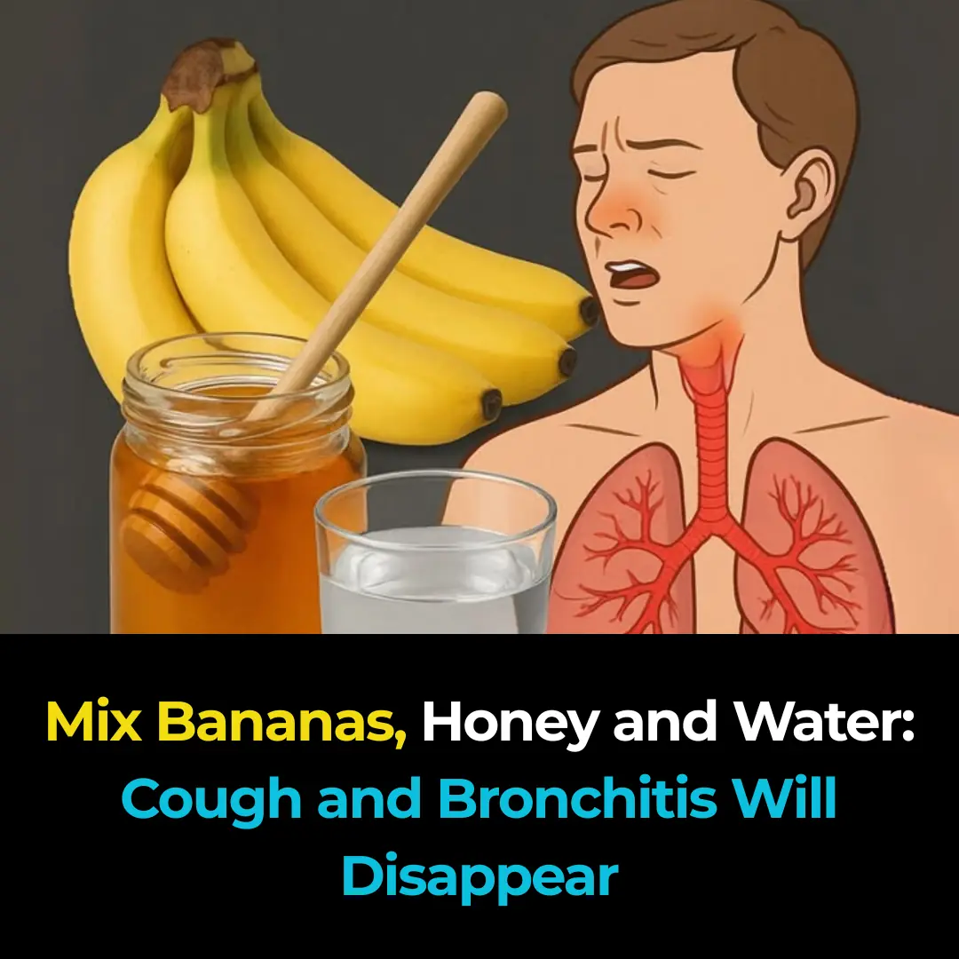 Mix Bananas, Honey and Water: Cough and Bronchitis Will Disappear