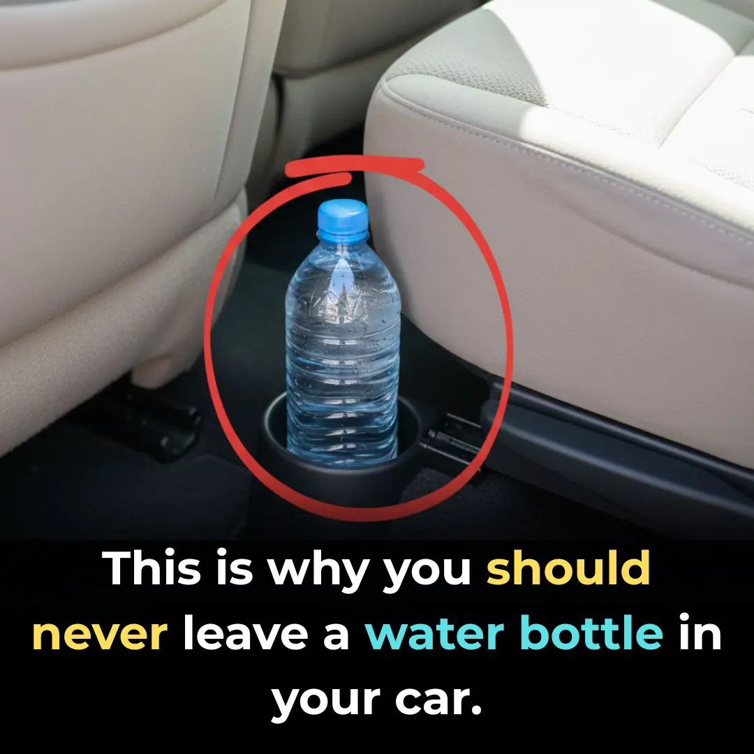 This is why you should never leave a water bottle in your car.