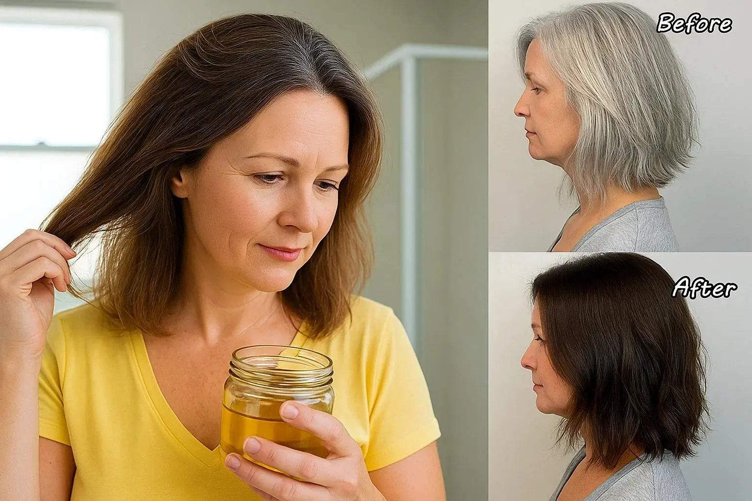 Say Goodbye to Early Grey: Natural Tips for Dark, Vibrant Hair