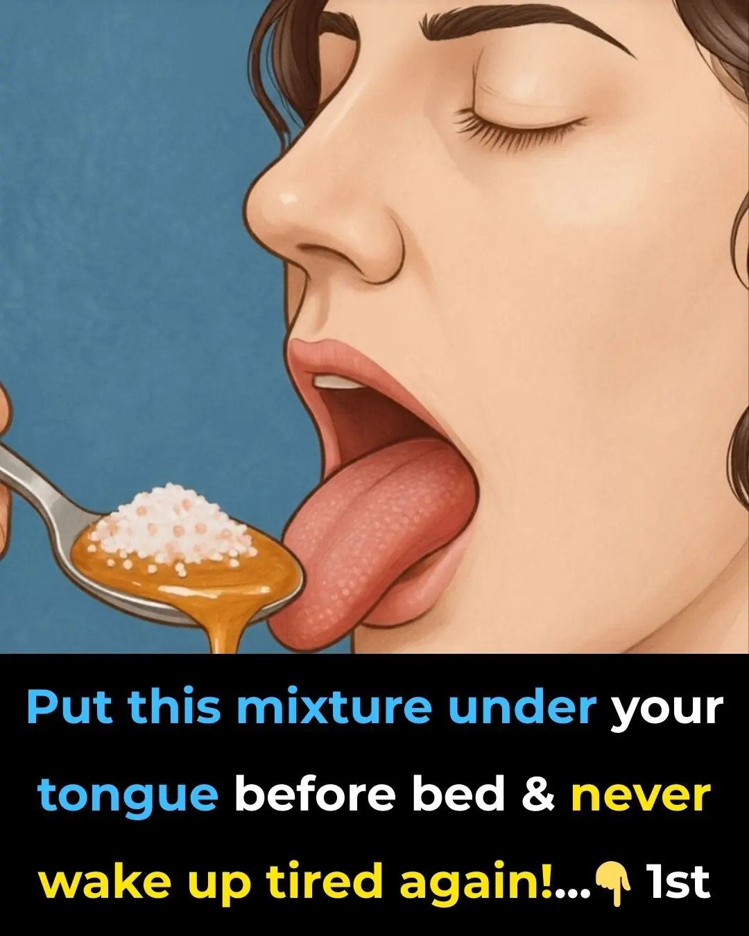 Put THIS Mixture Under Your Tongue Before Bed And NEVER Wake Up Tired Again!