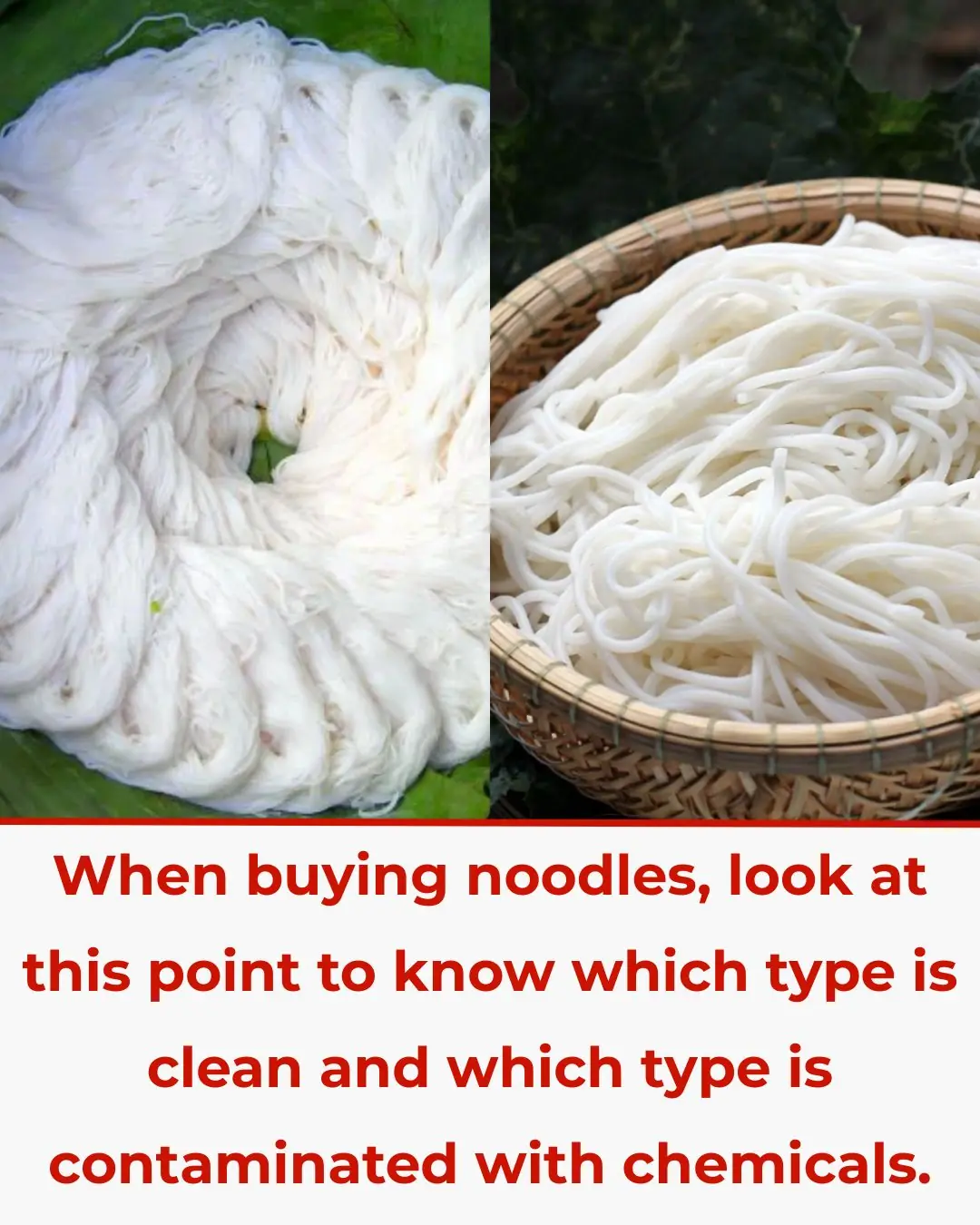 When buying noodles, look at this point to know which type is clean and which type is contaminated with chemicals.
