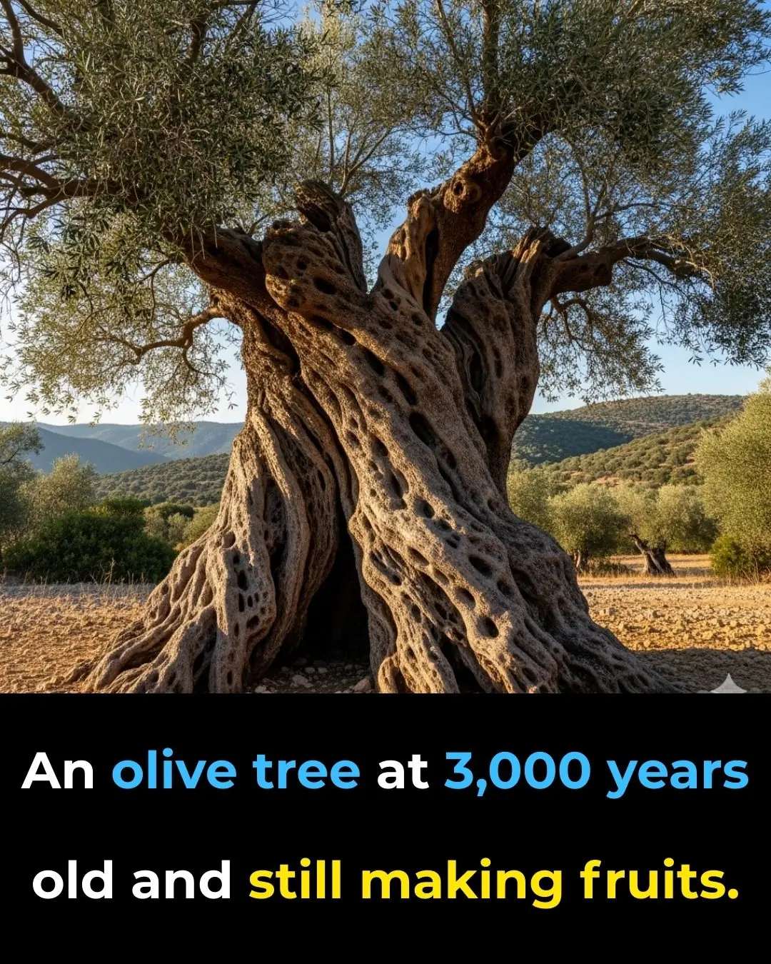 3,000-Year-Old World’s Oldest Olive Tree on the Island of Crete Still Produces Olives Today