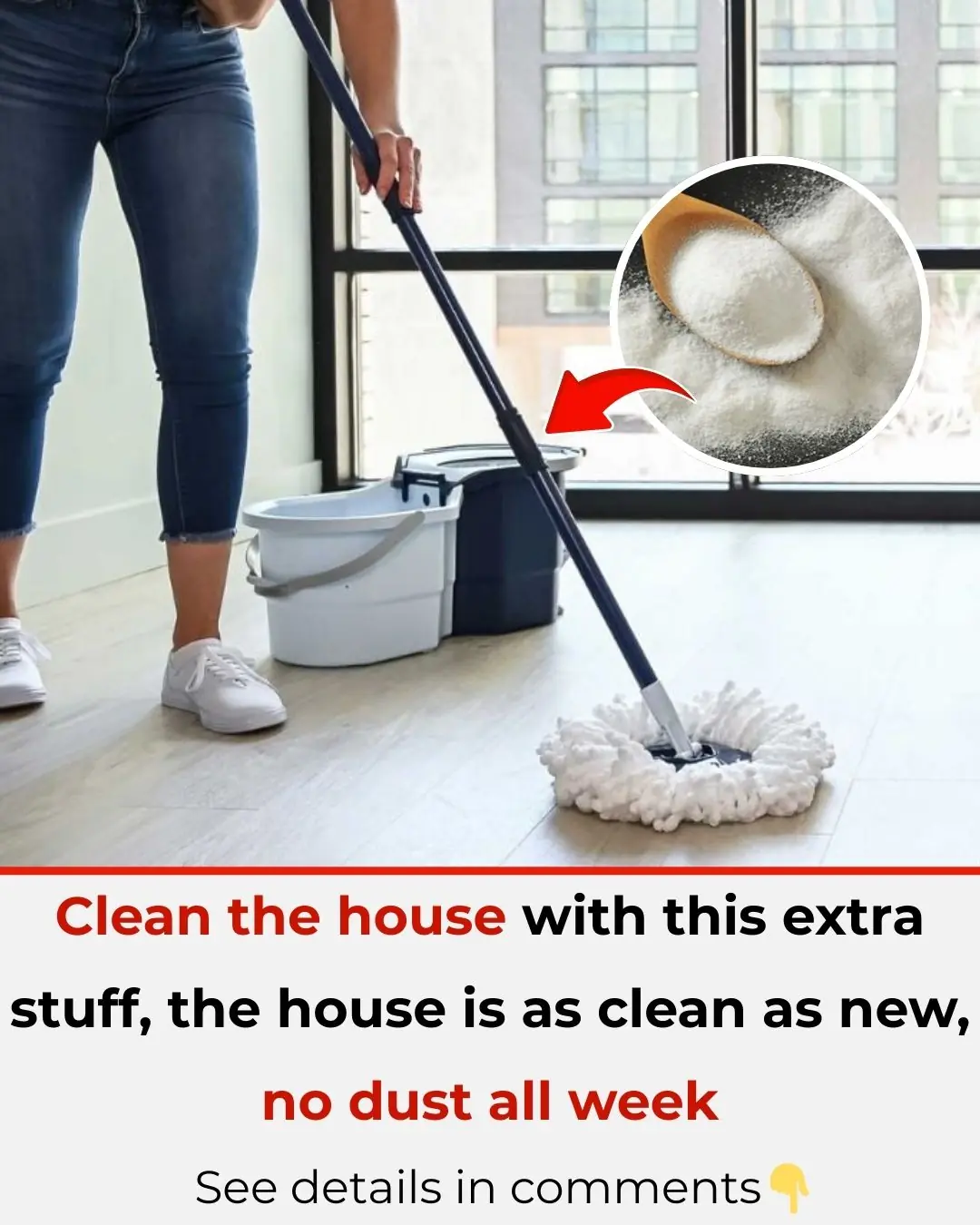 When cleaning the house, add this to the water