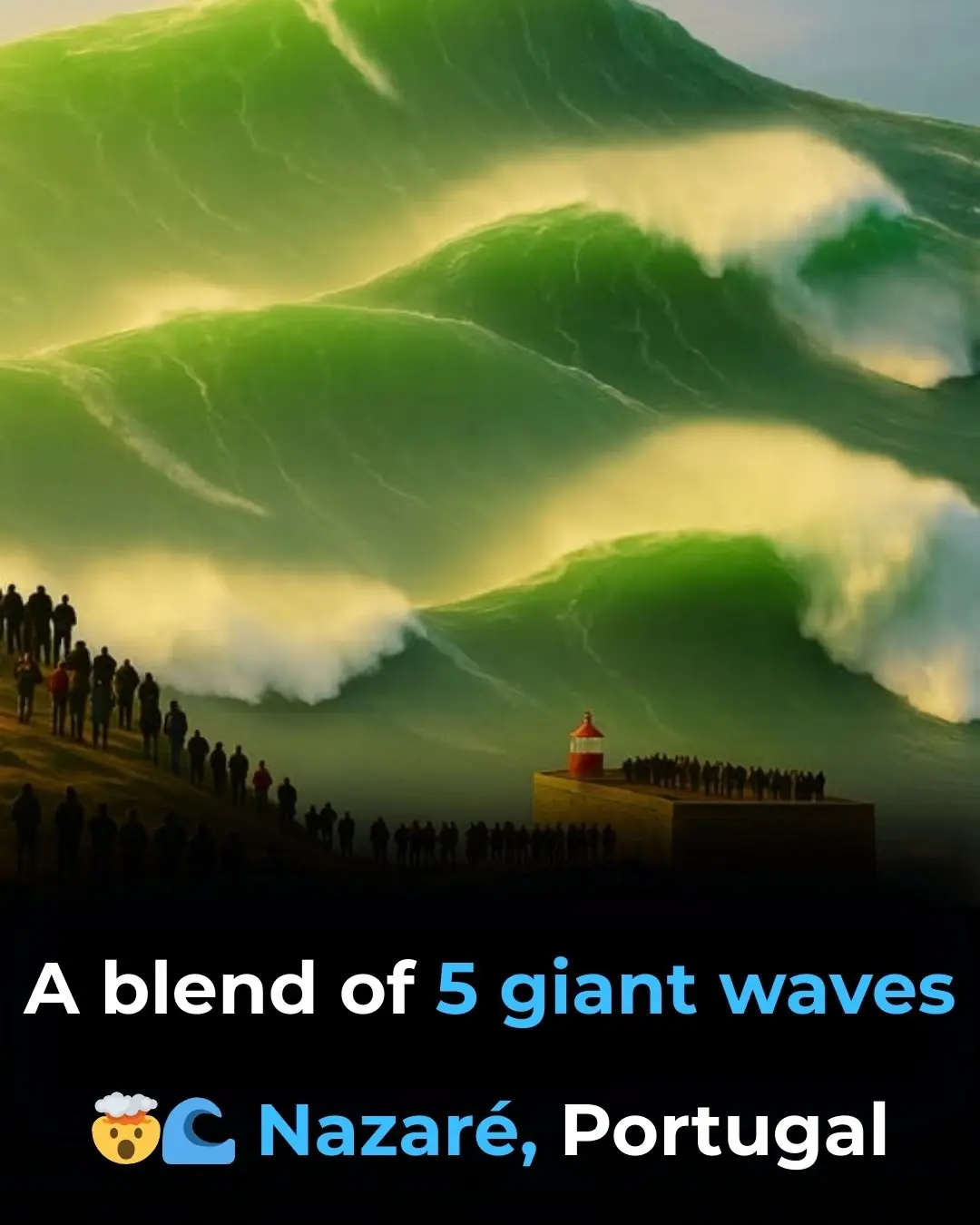 The Monster Waves at Nazare, Portugal