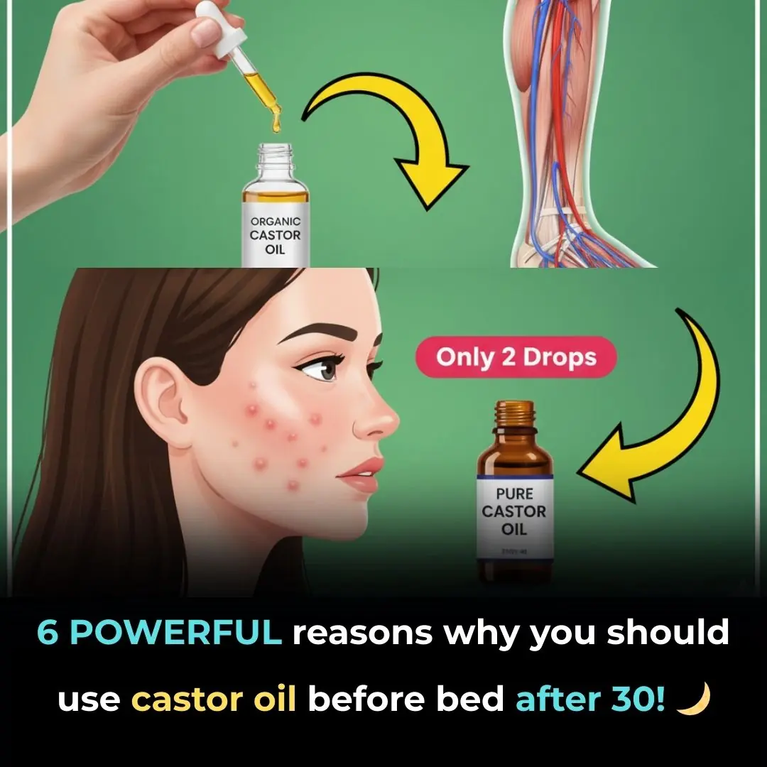 6 POWERFUL Reasons Why You Should Use Castor Oil Before Bed After 30! 🌙✨