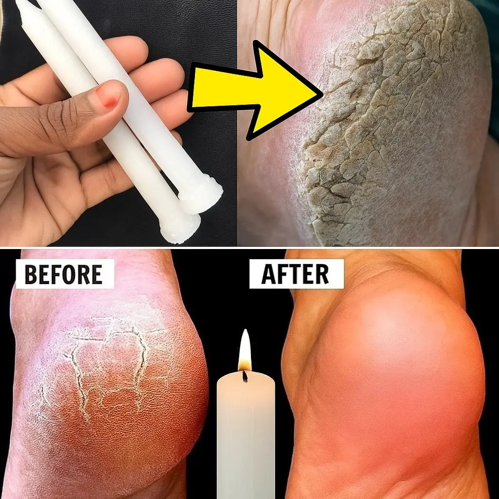 The Candle Wax Foot Secret: Wake Up to Baby-Soft Heels Overnight