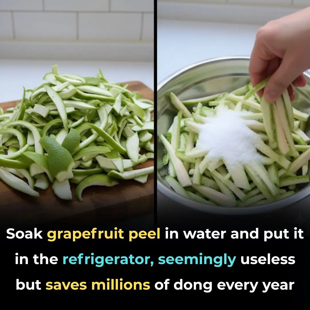 Soaking Grapefruit Peels in Water and Storing in the Fridge: A Simple