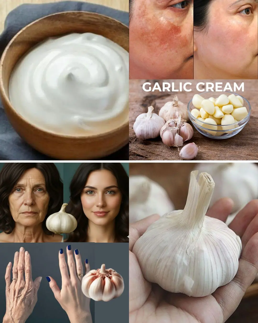✨ Collagen Stimulation: The Garlic Remedy That Smooths Wrinkles—Even at 70! 🌿