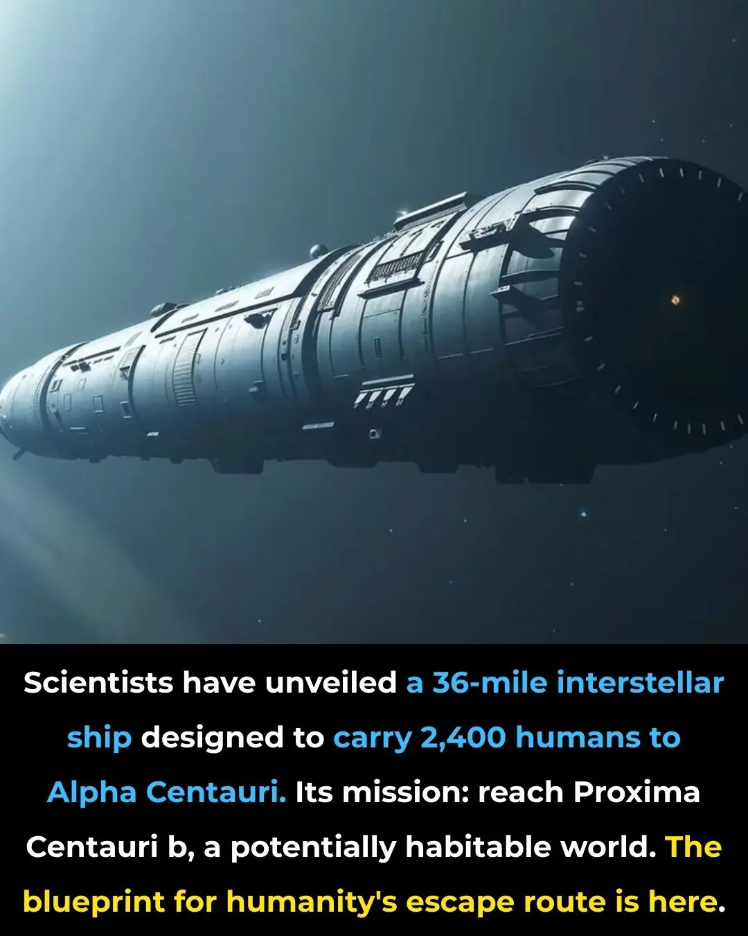 From Earth to Proxima Centauri: The Starship That Could Carry Generations Across the Galaxy