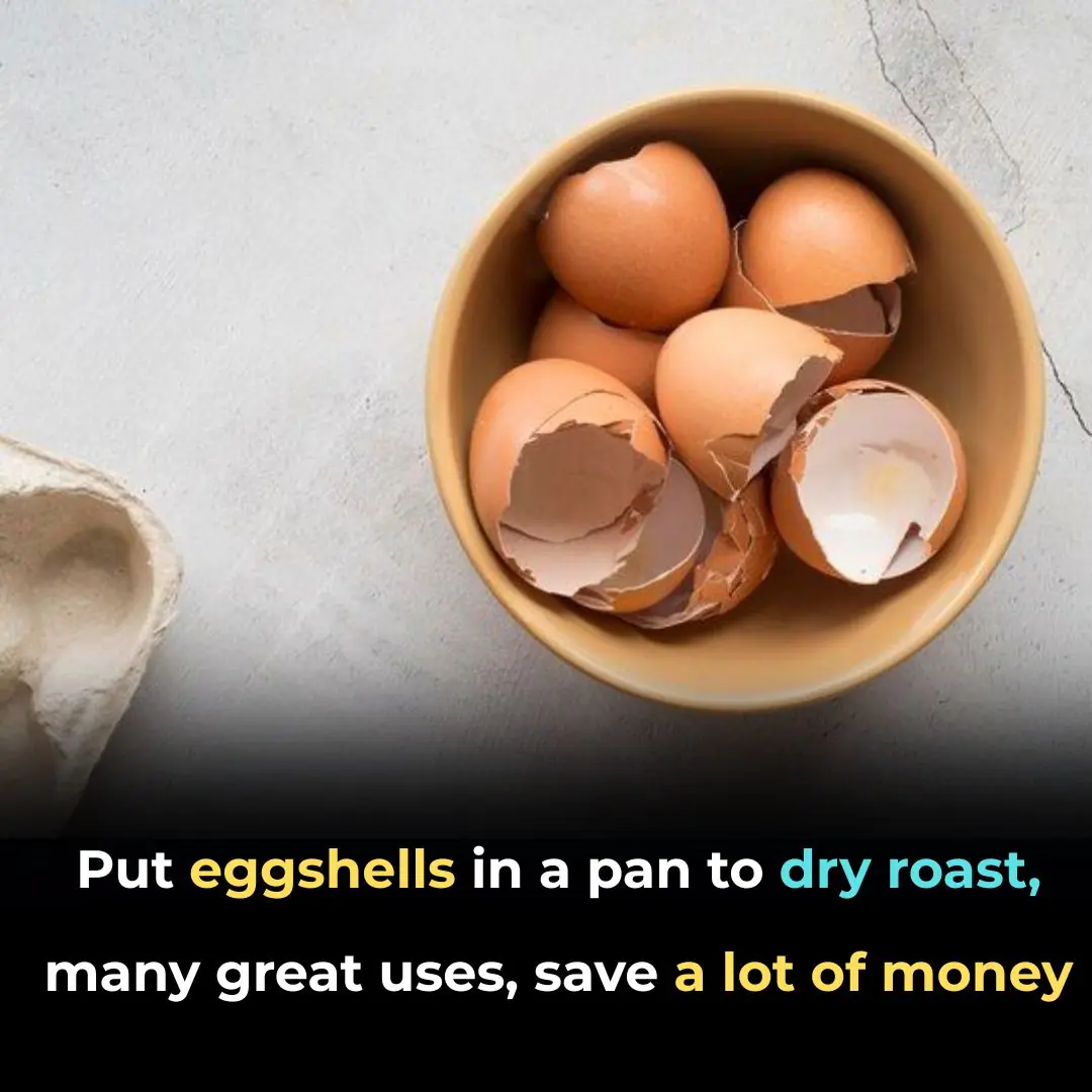 Put eggshells in a pan to dry roast, many great uses, save a lot of money
