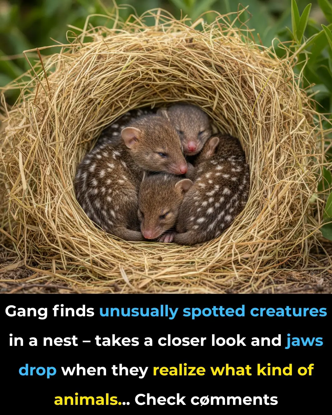 Group finds spiky creatures in nest – shocked when they realize what they are