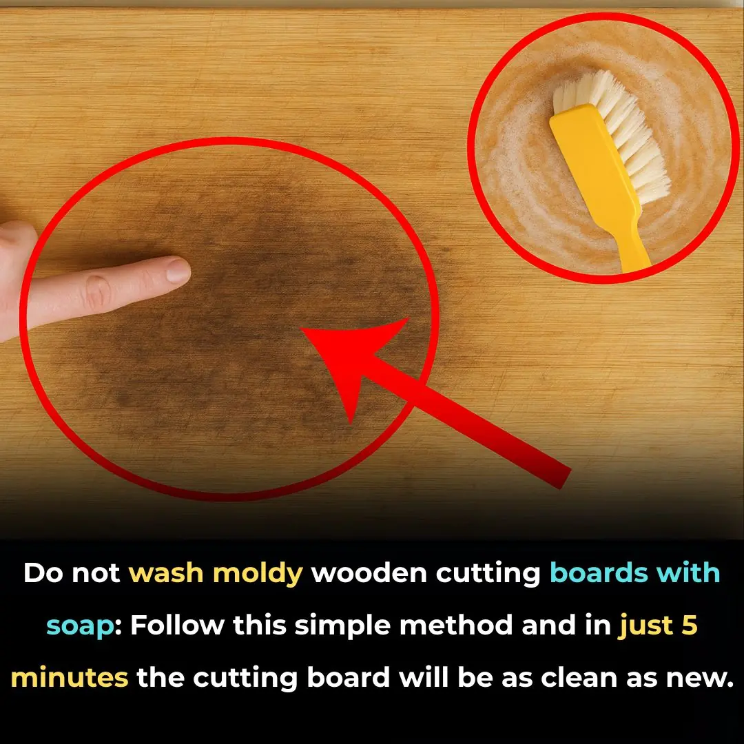 Don’t Wash Your Wooden Cutting Board with Soap When It’s Moldy: Try This Simple Method to Make It Spotless in Just 5 Minutes