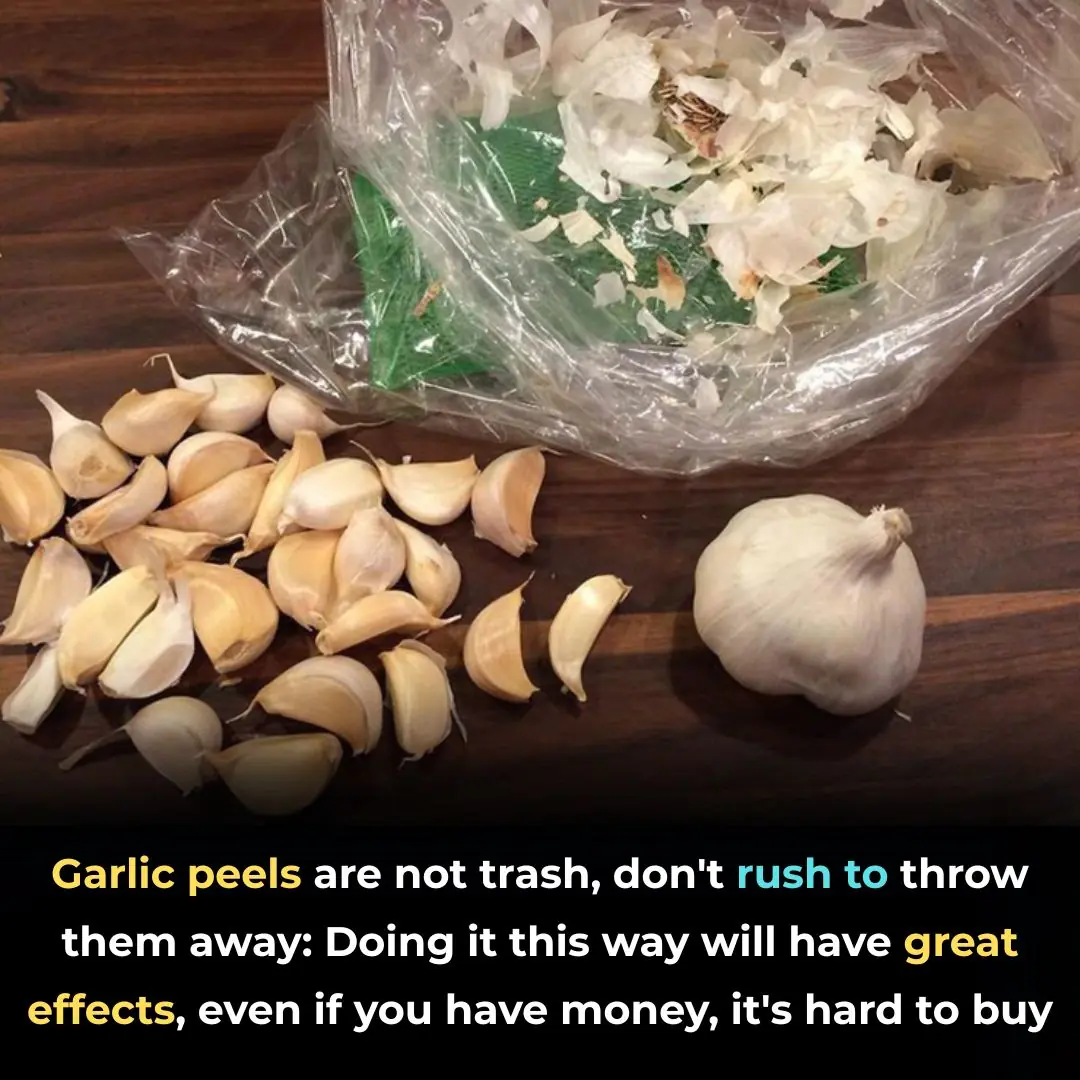 Garlic peels are not trash, don't rush to throw them away: Doing it this way will have great effects, even if you have money, it's hard to buy