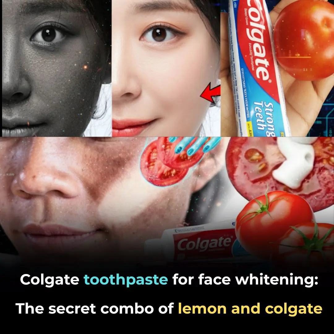 Colgate Toothpaste for Face Whitening: The Secret Combo of Tomato and Colgate 🍅✨