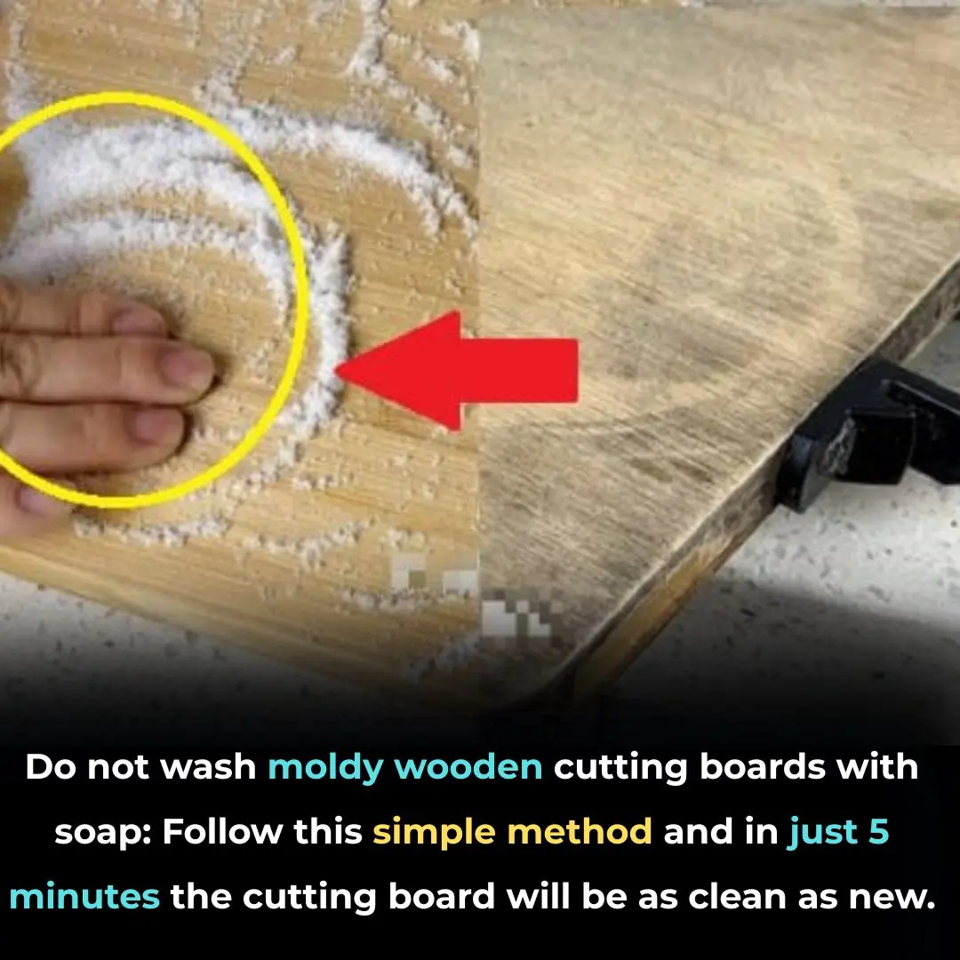 🪵 Don't Wash Moldy Wooden Cutting Boards with Soap—Try This 5-Minute Natural Cleaning Hack Instead