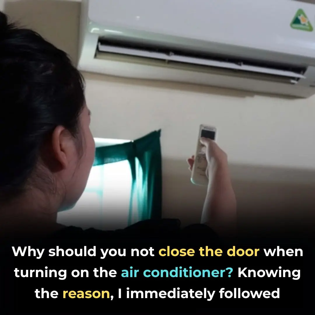 Why should you not close the door when turning on the air conditioner? Knowing the reason, I immediately followed