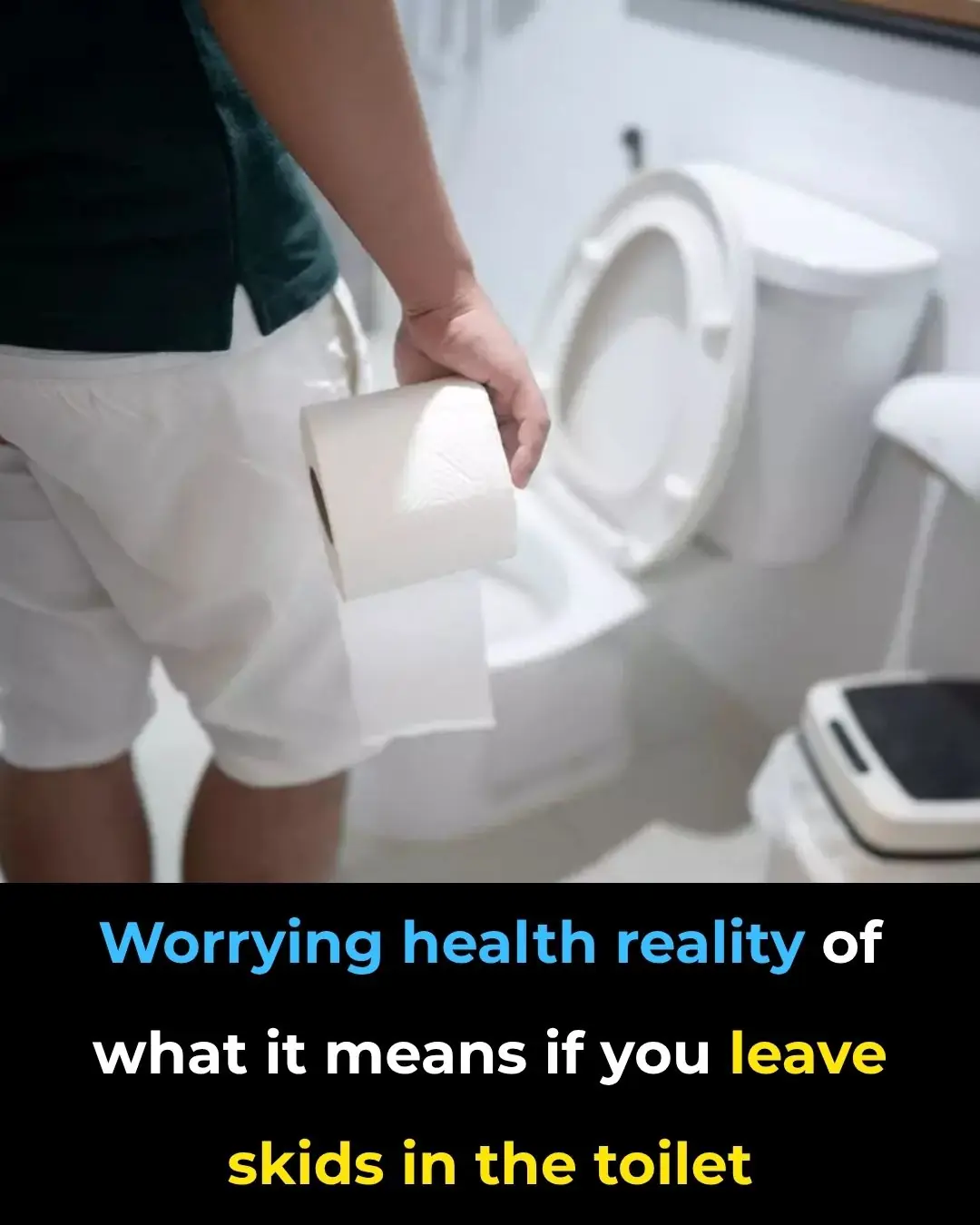 Worrying health reality of what it means if you leave skids in the toilet