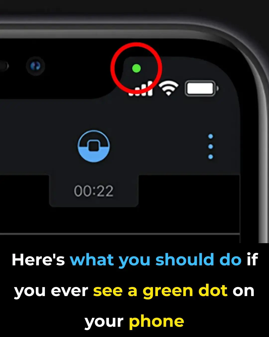 Green Dot On Your Phone
