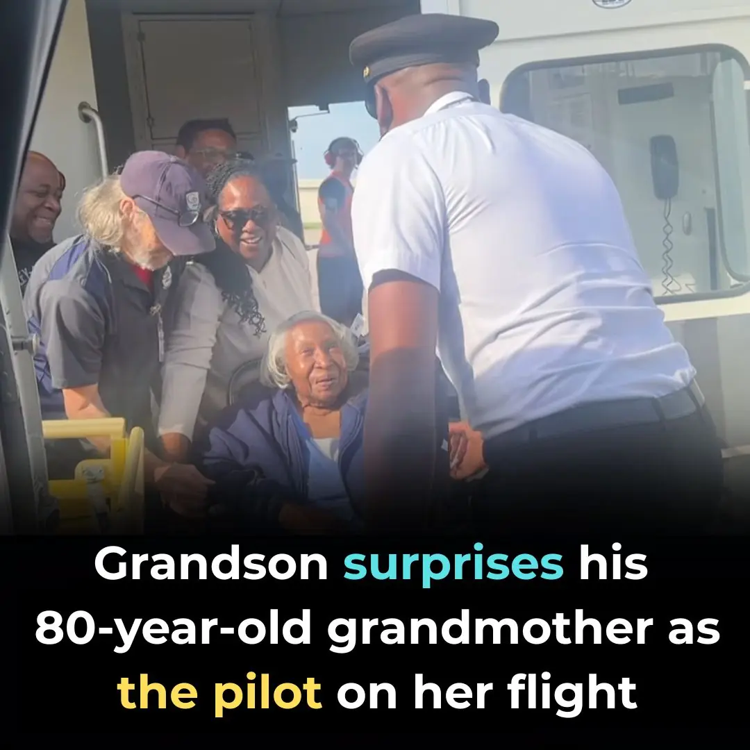 Grandson Surprises His 80-Year-Old Grandmother as the Pilot on Her Flight