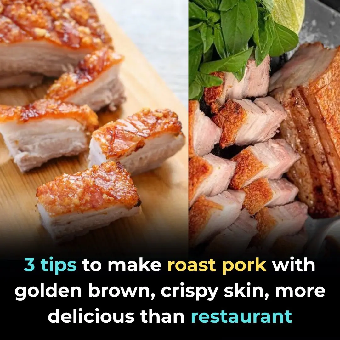 3 tips to make roast pork with golden brown, crispy skin, more delicious than restaurant