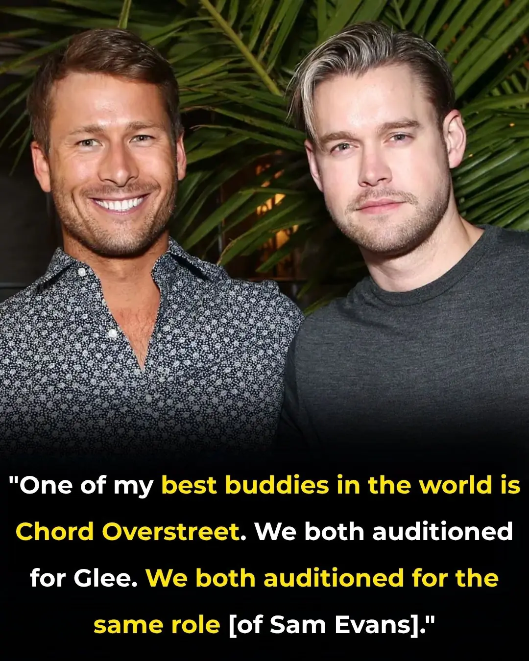 Glen Powell Reveals He Auditioned for Glee Role — but It Went to One of His 'Best Buddies' Instead