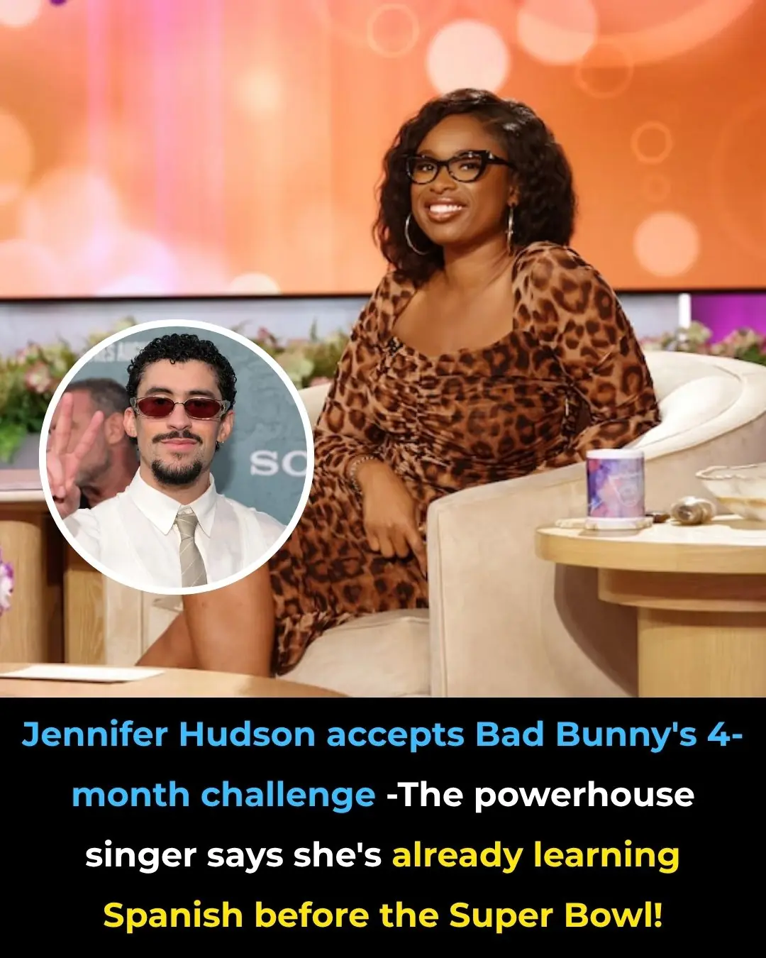 Jennifer Hudson Cheers on Bad Bunny’s Super Bowl Swagger — and Starts Learning Spanish Herself