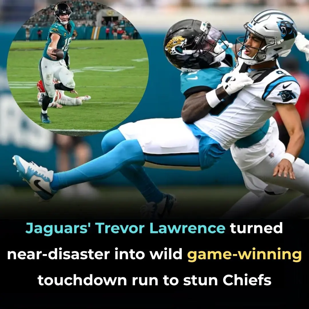 Jaguars’ Trevor Lawrence turned near-disaster into wild game-winning touchdown run to stun Chiefs
