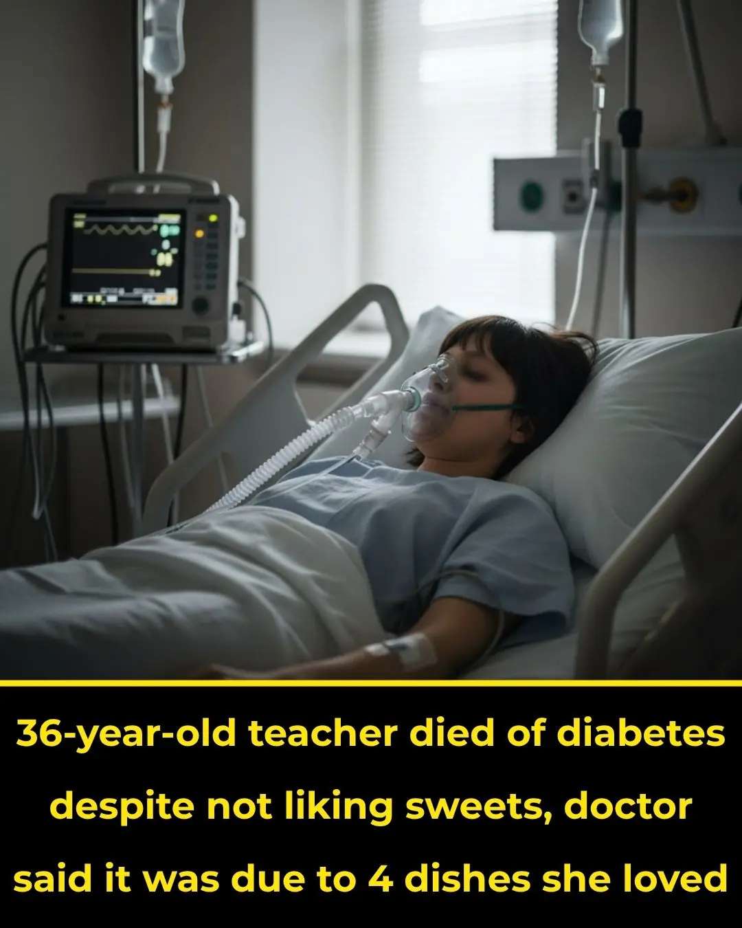 36-year-old teacher died of diabetes despite not liking sweets, doctor said it was due to 4 dishes she loved