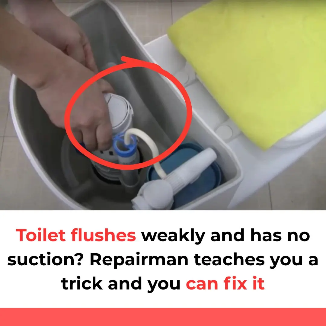 Toilet flushes weakly and has no suction? Repairman teaches you a trick and you can fix it