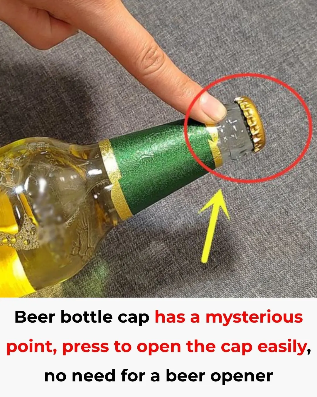 The Secret Trick Behind a Beer Bottle Cap: How to Open It Easily Without a Bottle Opener