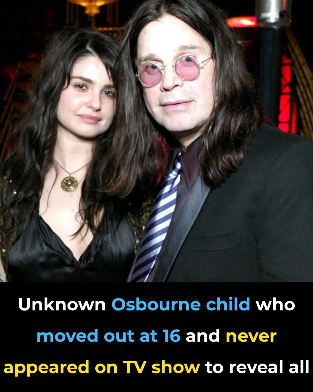 Unknown Osbourne child who moved out at 16 and never appeared on TV show to reveal all