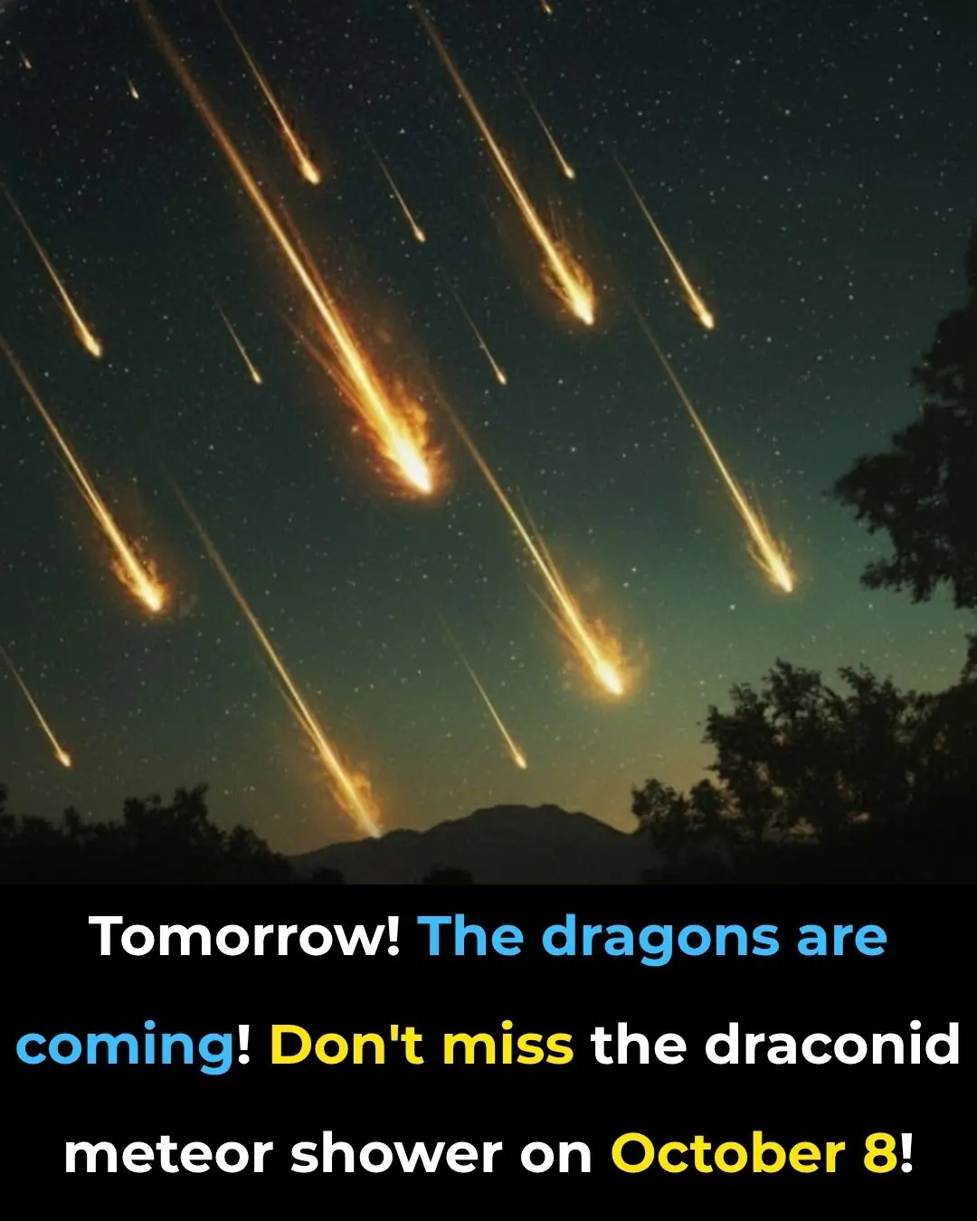 BREAKING NEWS 🚨 Due To This Draconid Meteor Shower Earth Will Be Badly Effected Because…..See More