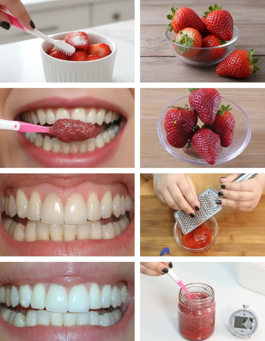 Strawberries and Baking Soda: A Natural Teeth Whitening Remedy