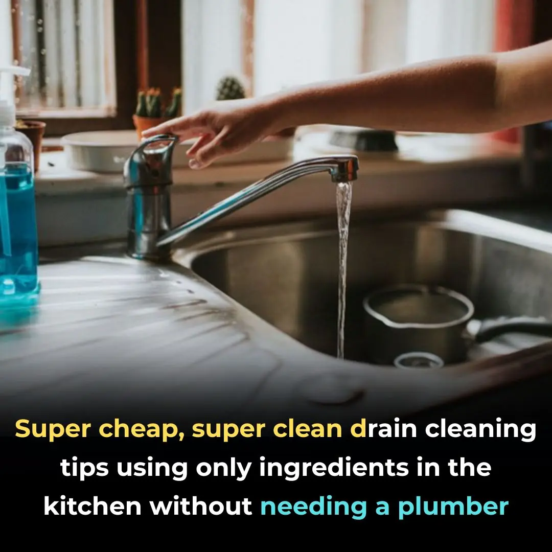Super cheap, super clean drain cleaning tips using only ingredients in the kitchen without needing a plumber