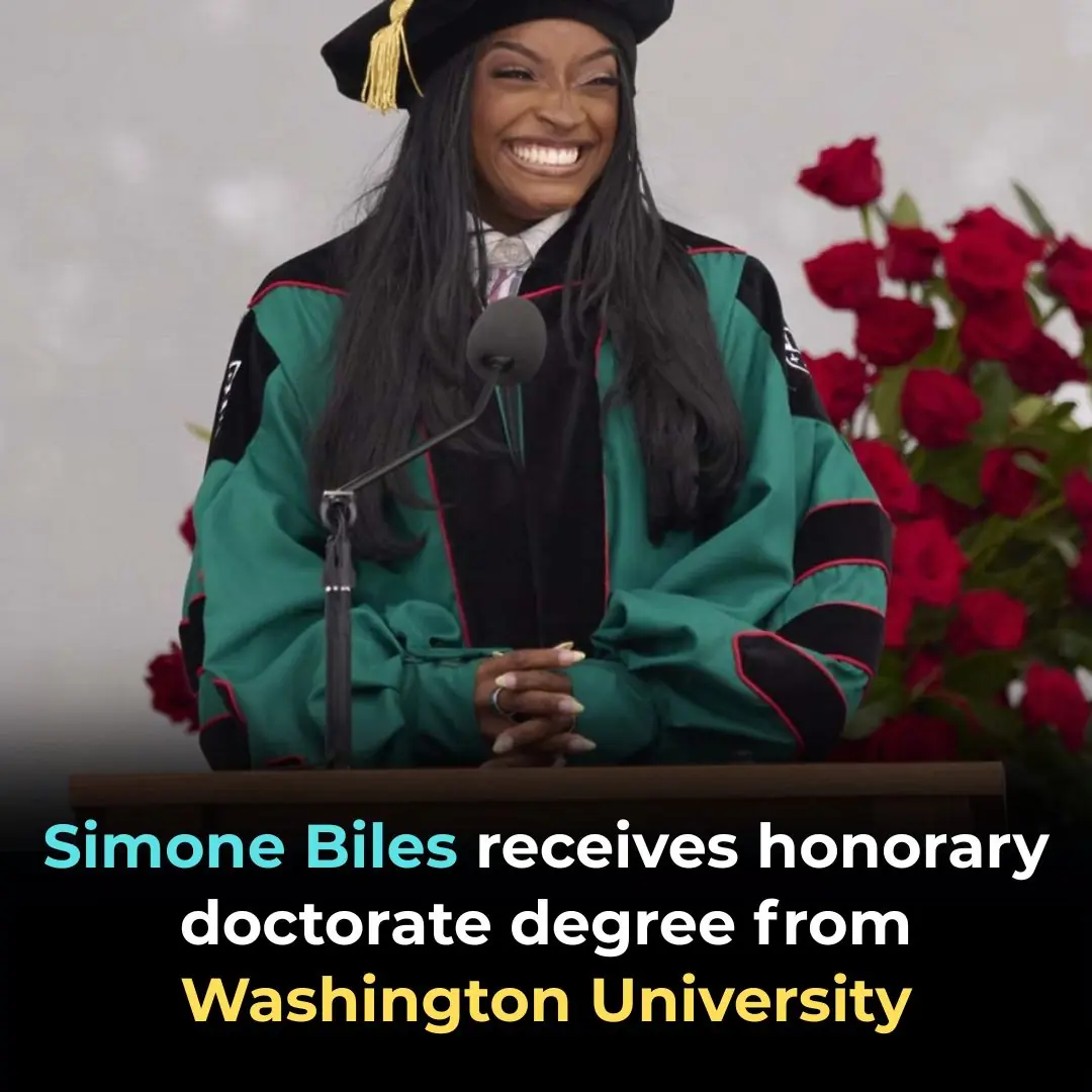 Simone Biles Receives Honorary Doctorate Degree From Washington University