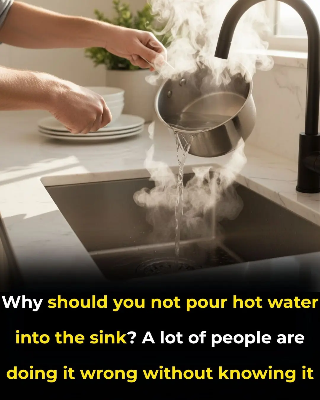 Why You Should Never Pour Hot Water Into The Sink