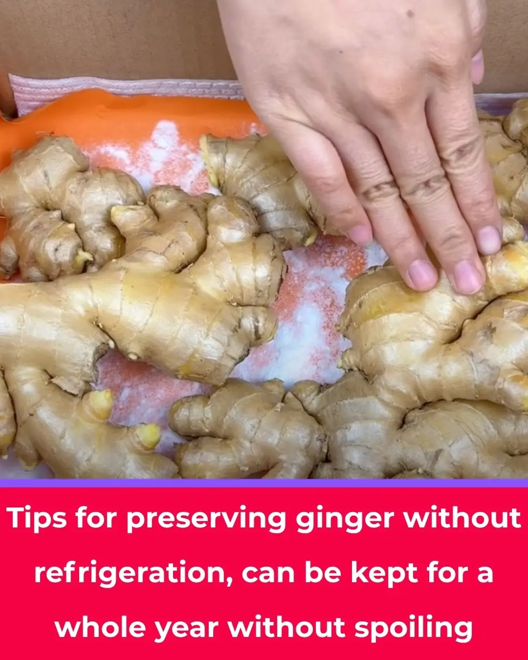 How to store fresh ginger so it lasts for months (even without a fridge)