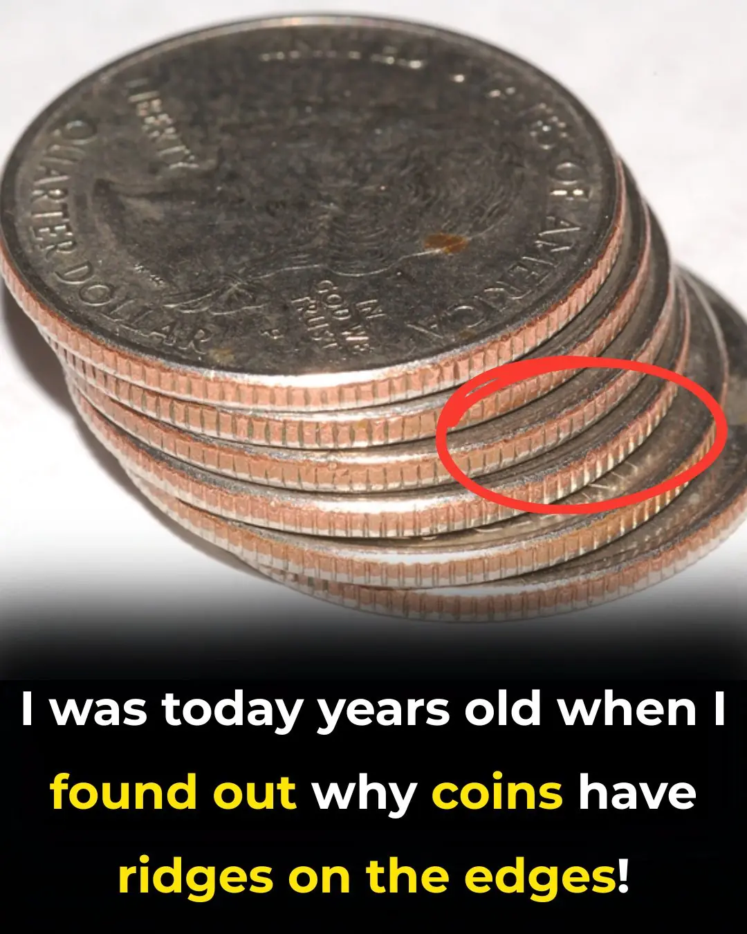 I was today years old when I found out why coins have ridges on the edges!