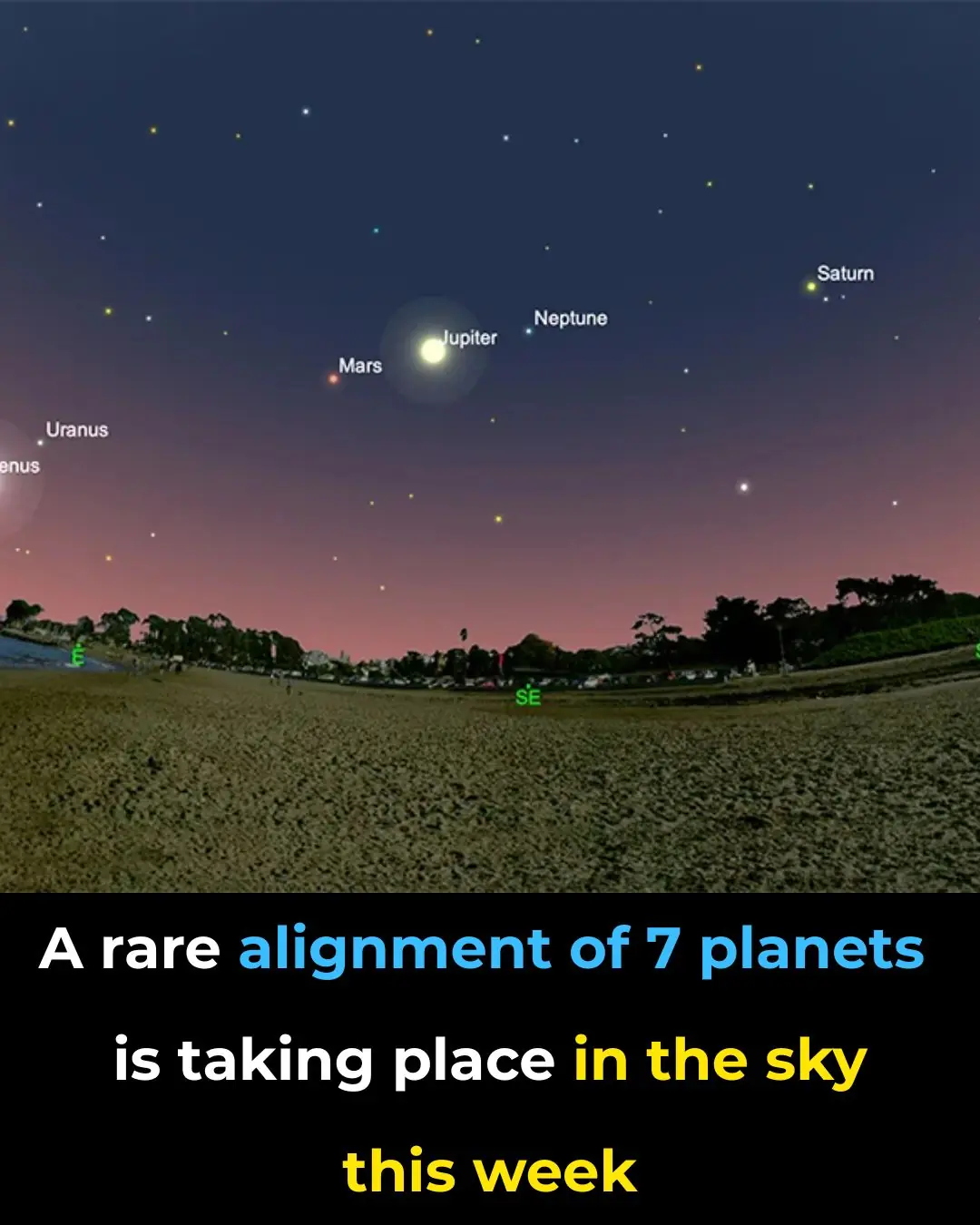 A Rare Alignment of 7 Planets Is Taking Place in The Sky This Week