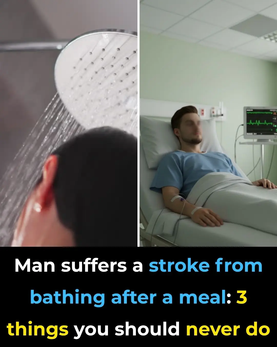 Man has stroke after bathing right after meal: 3 mistakes you shouldn’t make