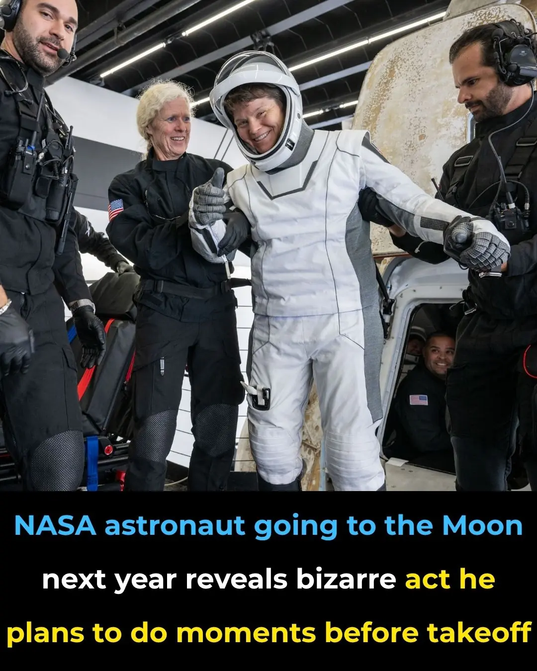 NASA astronaut going to the Moon next year reveals bizarre act he plans to do moments before takeoff