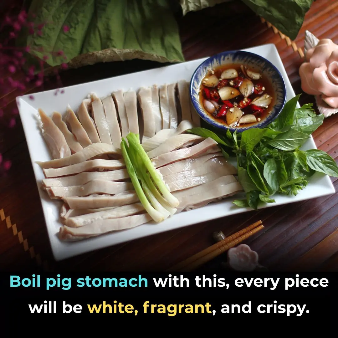 Boil pig stomach with this, every piece will be white, fragrant, and crispy.