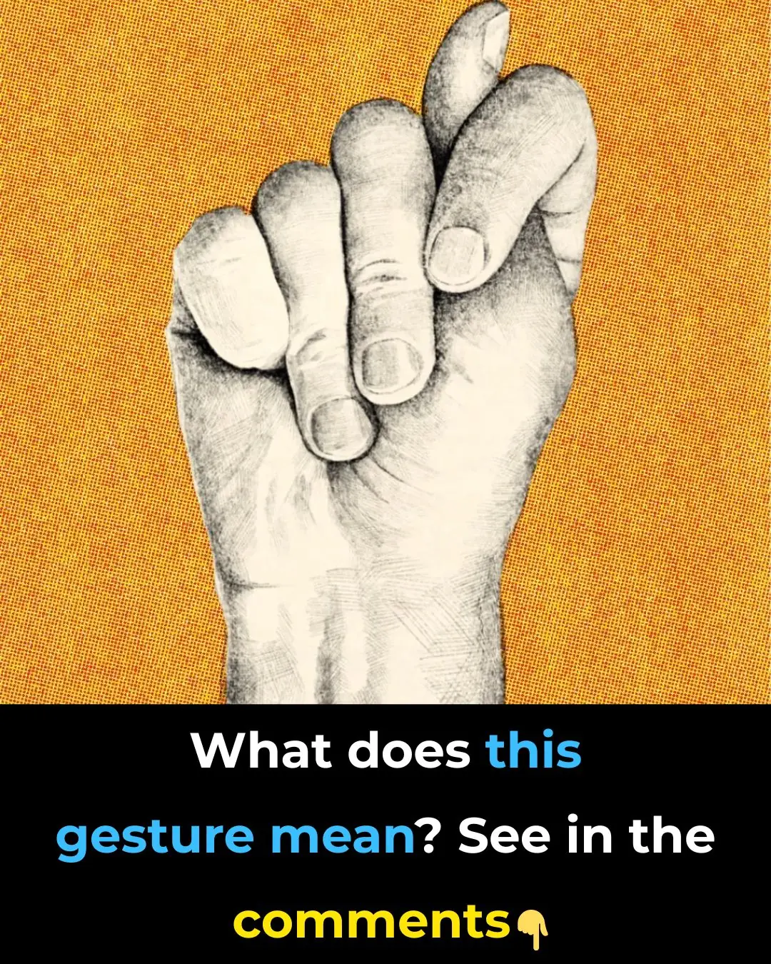 What does this gesture signify?