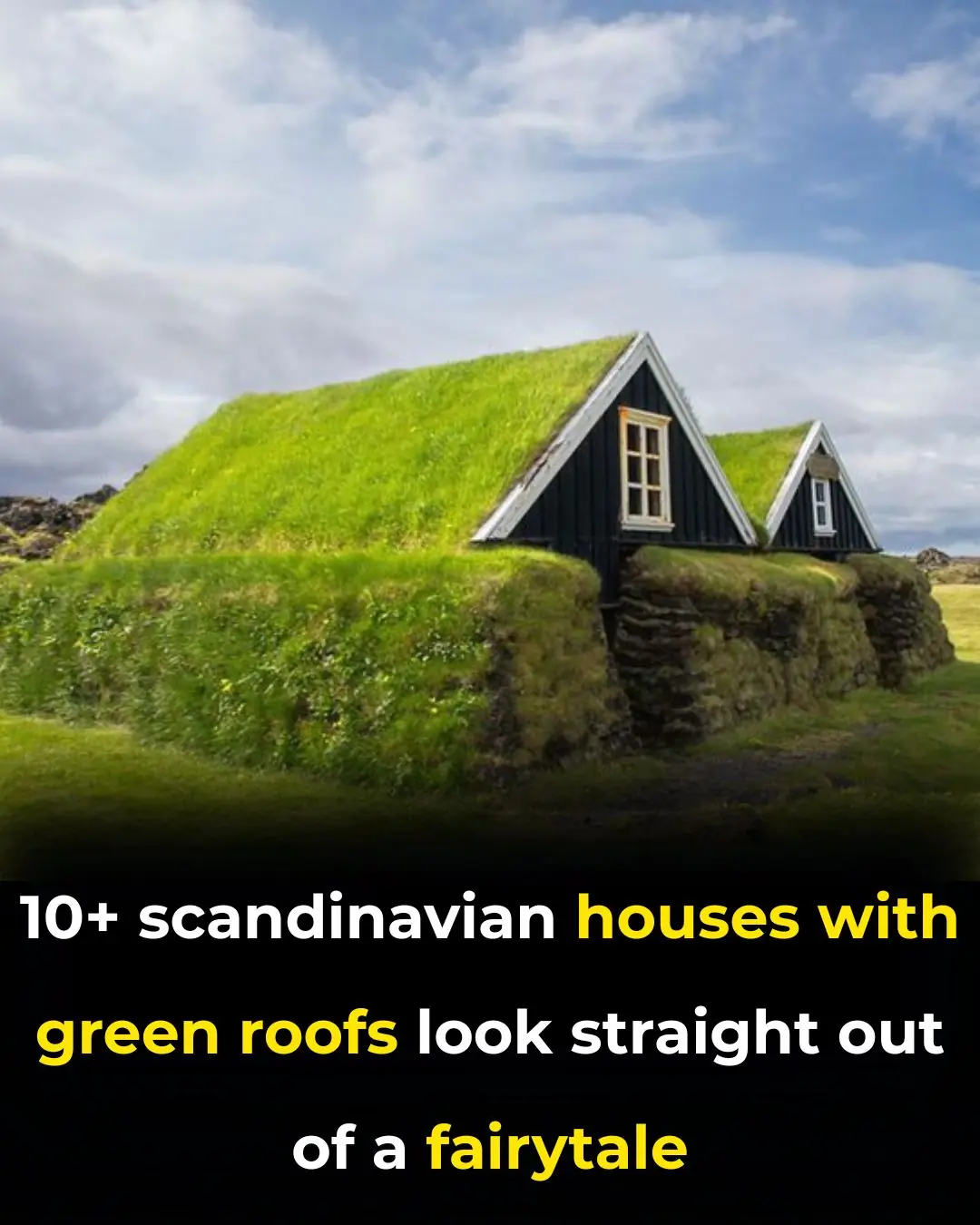 10+ Scandinavian Houses With Green Roofs Look Straight Out Of A Fairytale