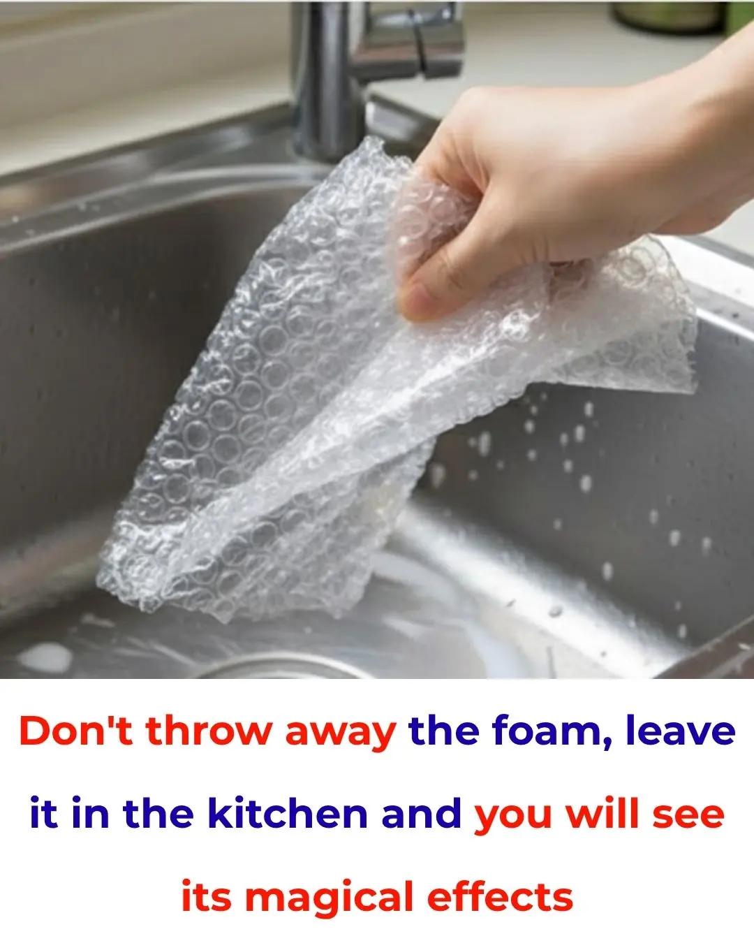 Don’t throw away bubble wrap — keep it in the kitchen and you’ll be surprised by its amazing uses!