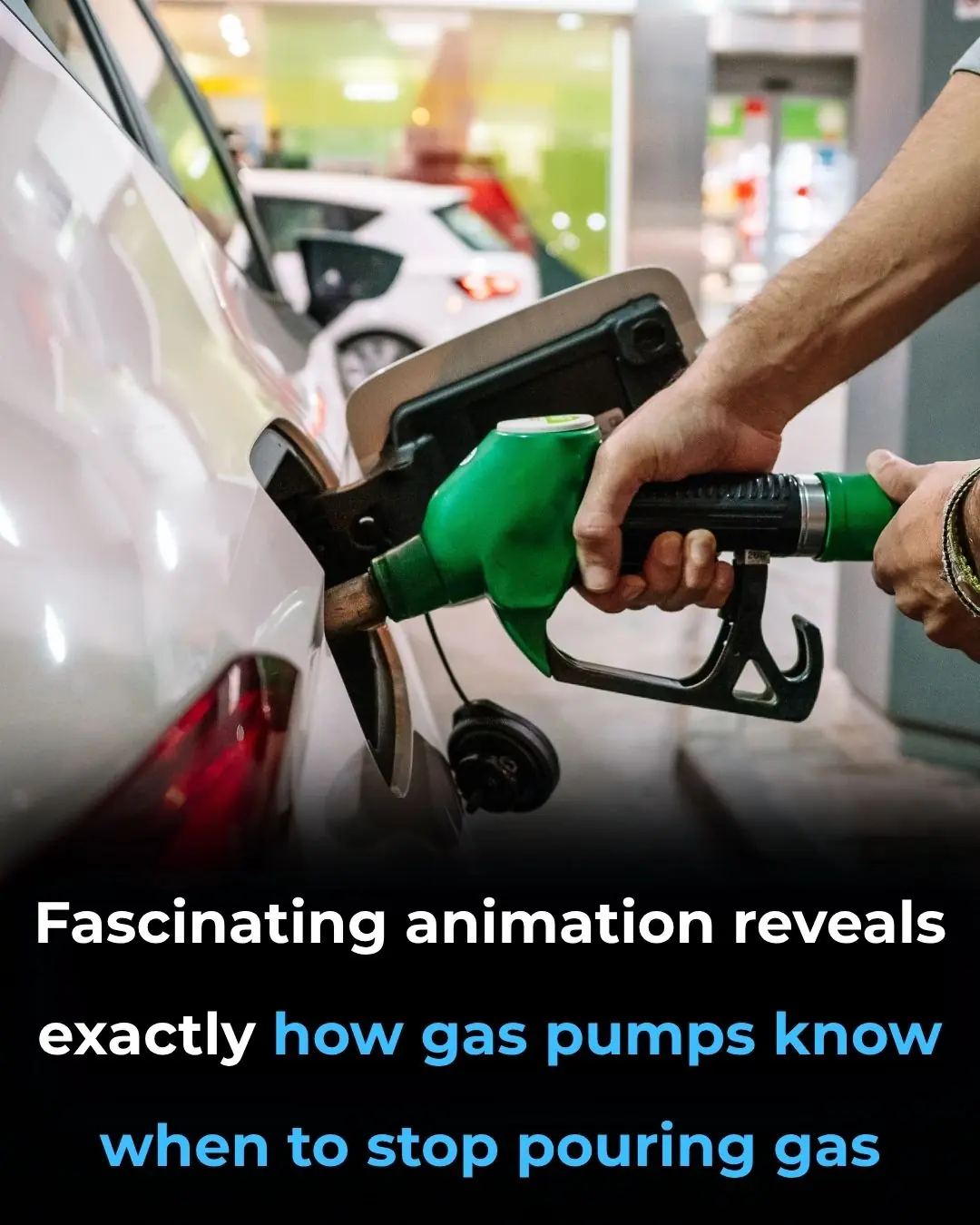 Fascinating animation reveals exactly how gas pumps know when to stop pouring gas
