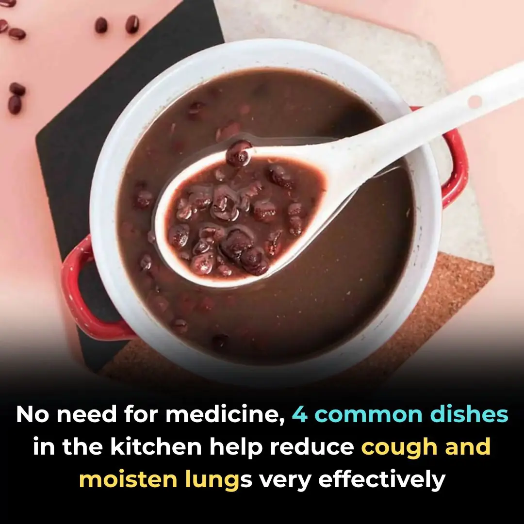 No need for medicine, 4 common dishes in the kitchen help reduce cough and moisten lungs very effectively