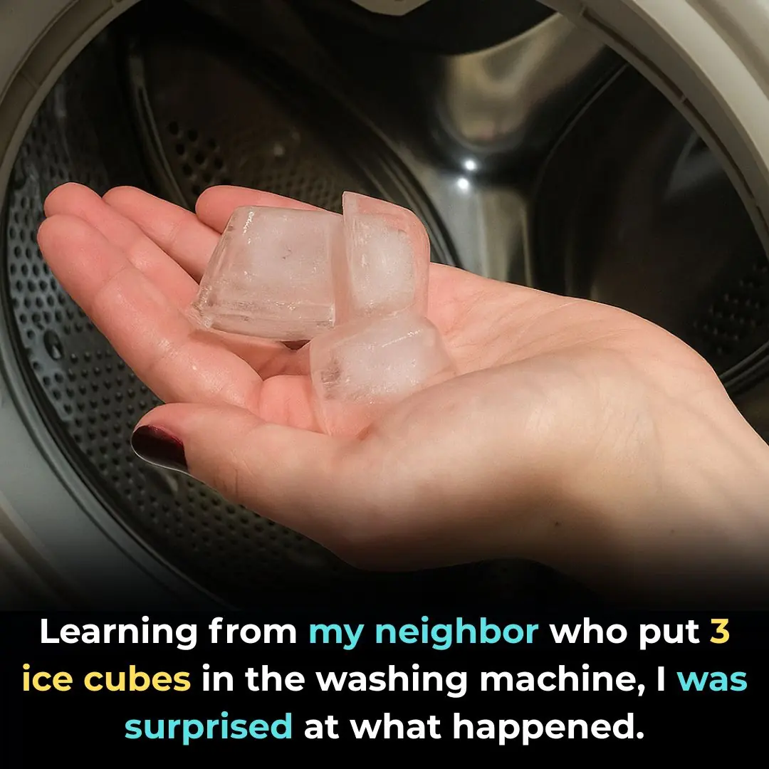Learning from my neighbor who put 3 ice cubes in the washing machine, I was surprised at what happened.
