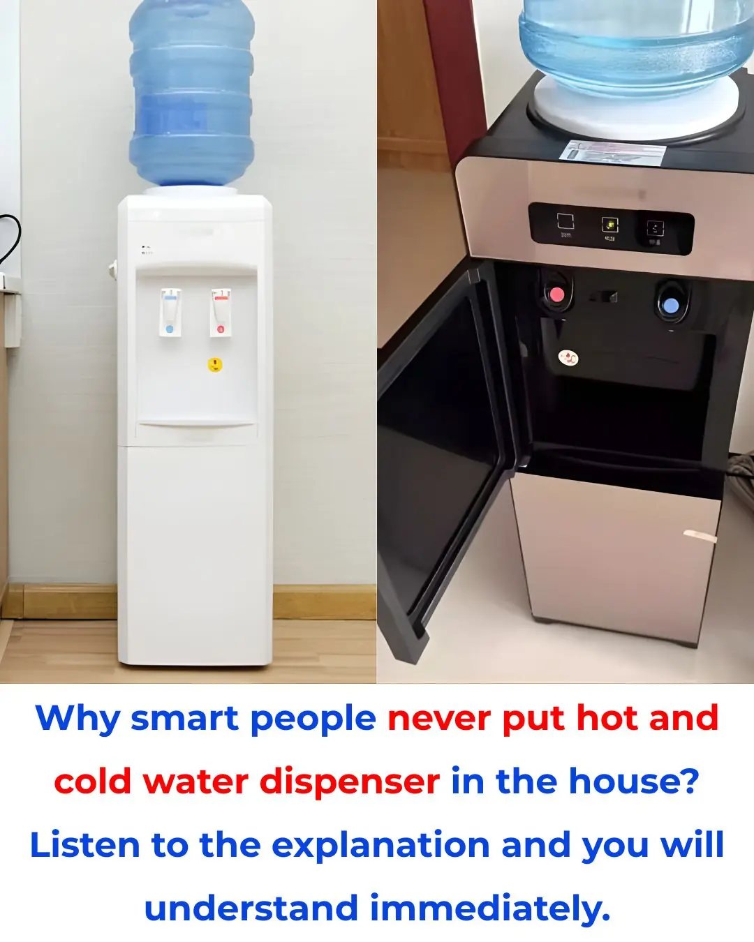 Why smart people never put hot and cold water dispenser in the house? Listen to the explanation and you will understand immediately