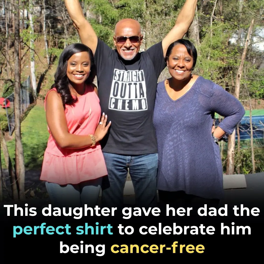 This Daughter Gave Her Dad The Perfect Shirt To Celebrate Him Being Cancer-Free